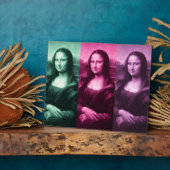 Mona Lisa Green Pink Lila Fotoplatte (Seite)