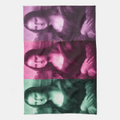 Mona Lisa Green Pink Lila Handtuch (Vertikal)