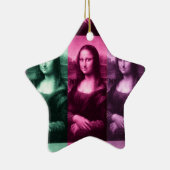 Mona Lisa Green Pink Lila Keramikornament (Rechts)