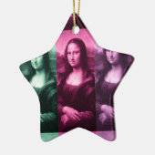 Mona Lisa Green Pink Lila Keramikornament (Links)
