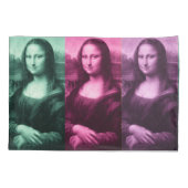 Mona Lisa Green Pink Lila Kissenbezug (Rückseite)