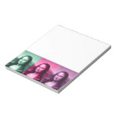 Mona Lisa Green Pink Lila Notizblock (Rotiert)