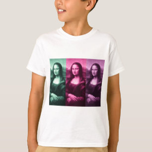 Mona Lisa Green Pink Lila T-Shirt