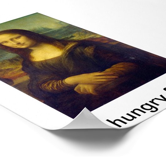 Mona Lisa Grillen Poster (Ecke)