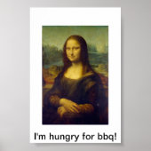 Mona Lisa Grillen Poster (Vorne)