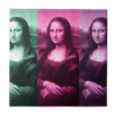 Mona Lisa grünes rosa Lila Fliese (Vorderseite)