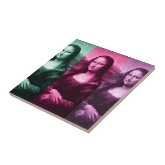 Mona Lisa grünes rosa Lila Fliese (Seite)