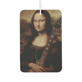 Mona Lisa hält eine Gitarre (Gitarrist) Liebe Autolufterfrischer