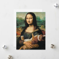 Mona Lisa hält ihre Katze