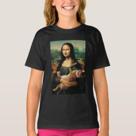 Mona Lisa hält ihre Katze Katzenliebhaber T-Shirt