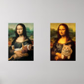 Mona Lisa hält ihre Katzen Bilderwand Sets (Vorderseite)