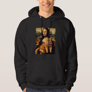 Mona lisa hält Katze Kitt für Katzen Liebhaber Pap Hoodie