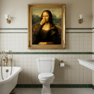 Mona Lisa hält sich die Nase Nr. 2 Poster