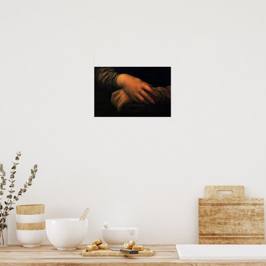 Mona Lisa - Hände Poster (Küche)