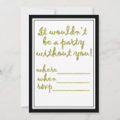 Mona Lisa Happy Birthday Party Hat Karte (Rückseite)