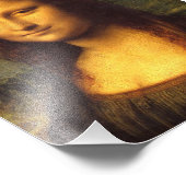 Mona Lisa Head Detail - Leonardo Da Vinci Fotodruck (Ecke)