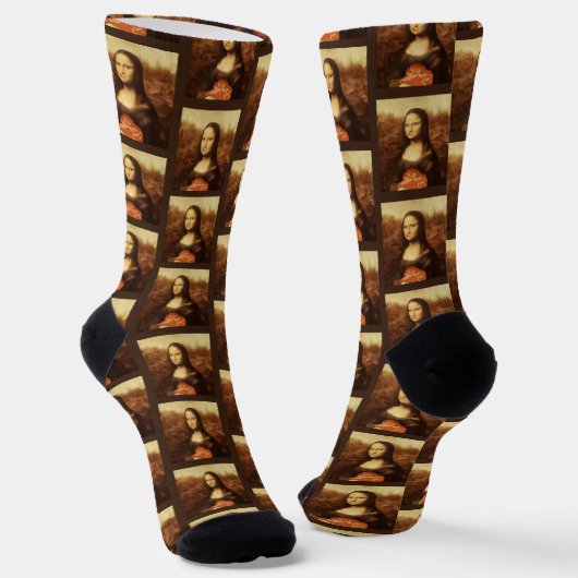 Mona Lisa Heart Valentine's Day Kiss Socken (Gewinkelt)
