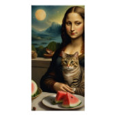 Mona Lisa &her cat - Summer vibes \ Poster (Vorderseite)