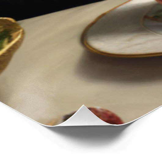 Mona Lisa &her cat - Summer vibes \ Poster (Ecke)