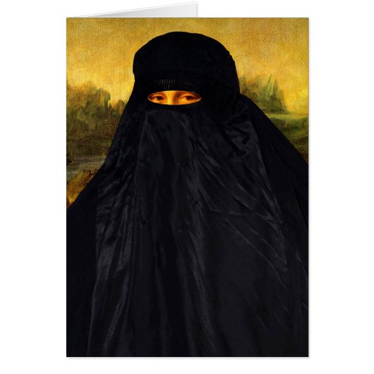 Mona Lisa Hidden Behind Burqa (Vorne)