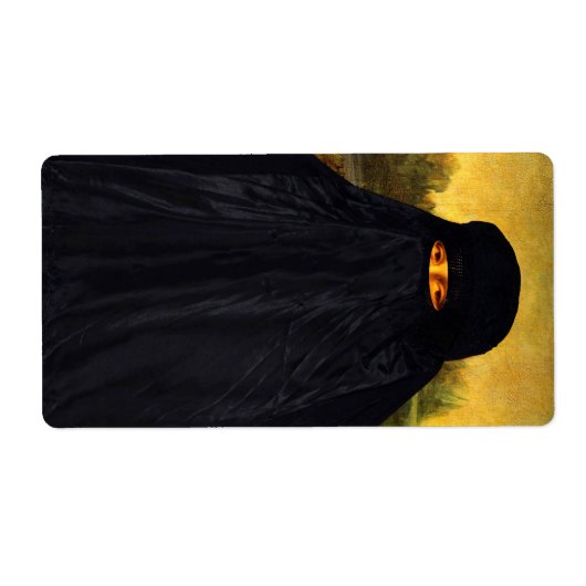 Mona Lisa Hidden Behind Burqa (Vorne)