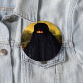 Mona Lisa Hidden Behind Burqa Button (Beispiel)