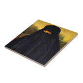 Mona Lisa Hidden Behind Burqa Fliese (Seite)