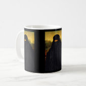 Mona Lisa Hidden Behind Burqa Kaffeetasse (Vorderseite Links)