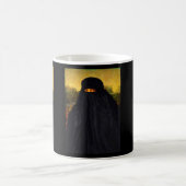 Mona Lisa Hidden Behind Burqa Kaffeetasse (Mittel)