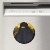 Mona Lisa Hidden Behind Burqa Magnet (In Situ (Geschirrspüler))