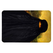 Mona Lisa Hidden Behind Burqa Magnet (Horizontal)