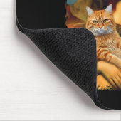 Mona Lisa Holding Cat Portrait Kunstmalerei Mousepad (Ecke)