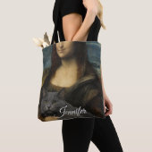 Mona Lisa Holding Elegant Gray Cat                 Tasche (Von Nahem)