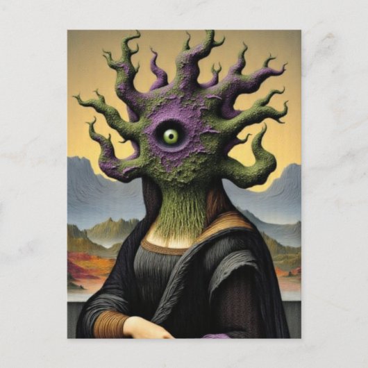 Mona Lisa Horror Postkarte (Vorderseite)