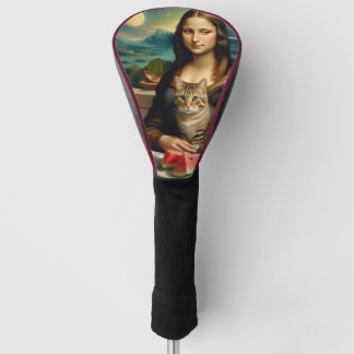 Mona Lisa & ihre Katze  -  Sommer Stimmung \ Golf Headcover