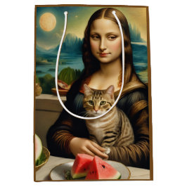 Mona Lisa & ihre Katze - Sommerlaune \ Mittlere Geschenktüte