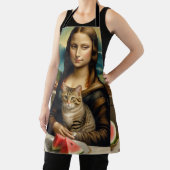 Mona Lisa & ihre Katze - Sommerlaune \ Schürze (InSitu)