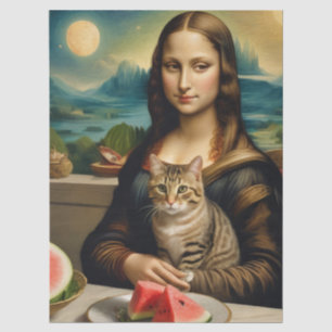 Mona Lisa & ihre Katze  -  Sommerlaune \ Seidenpapier
