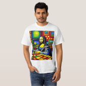 Mona Lisa im Café 2 T-Shirt (Vorne ganz)