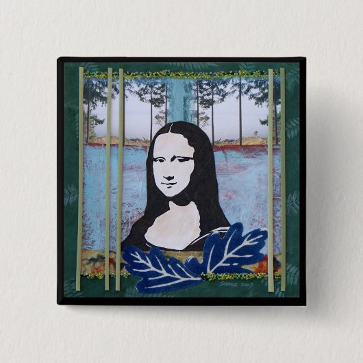Mona Lisa im Land Button (Vorderseite)