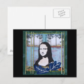 Mona Lisa im Land Postkarte (Vorne/Hinten)