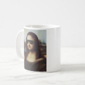MONA LISA IN DER SONNENBRILLE KAFFEETASSE (Vorderseite Links)