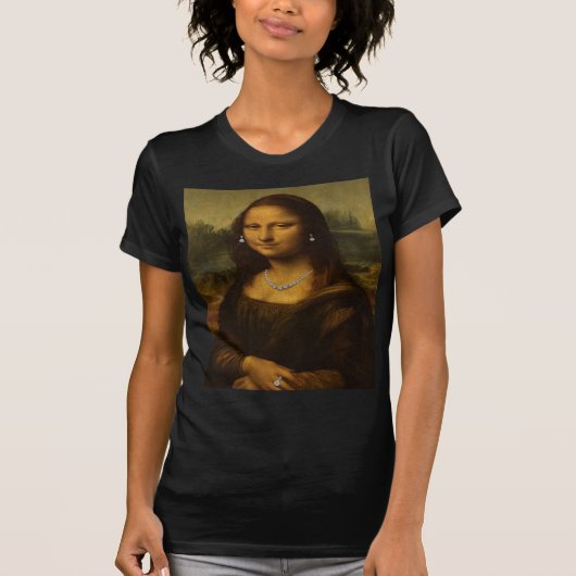 Mona Lisa in Diamanten T-Shirt (Vorderseite)