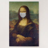 Mona lisa in einer chirurgischen Maske leonardo da Puzzle (Vertikal)