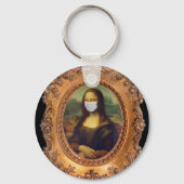 Mona lisa in einer chirurgischen Maske Leonardo da Schlüsselanhänger (Vorderseite)