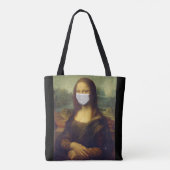 Mona lisa in einer chirurgischen Maske leonardo da Tasche (Rückseite)