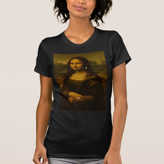Mona Lisa in Perlen T-Shirt (Vorderseite)