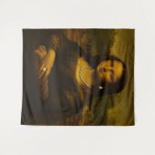 Mona Lisa in Perlen Wandteppich (Vorderseite (Horizontal))