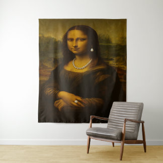 Mona Lisa in Perlen Wandteppich