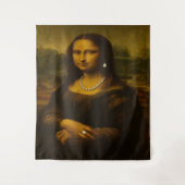 Mona Lisa in Perlen Wandteppich (Vorderseite)